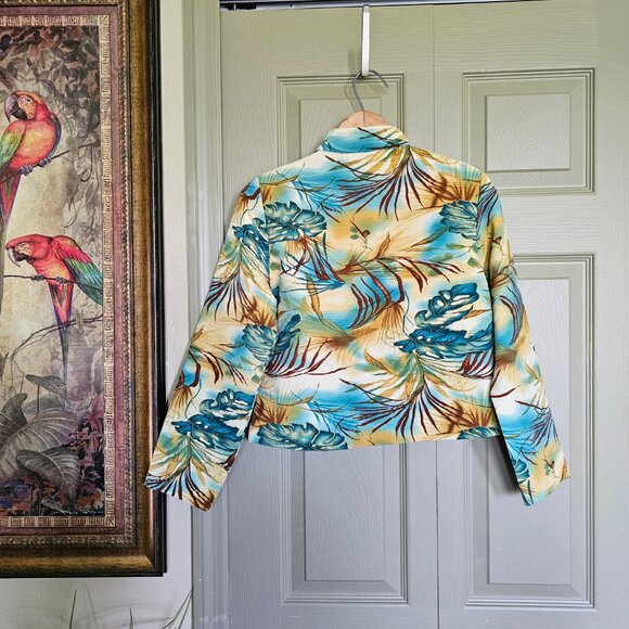 Tropical print Analogy jacket, size PS - Picture 2 of 5